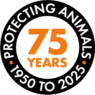 75 years protecting animals - 1950 - 2025